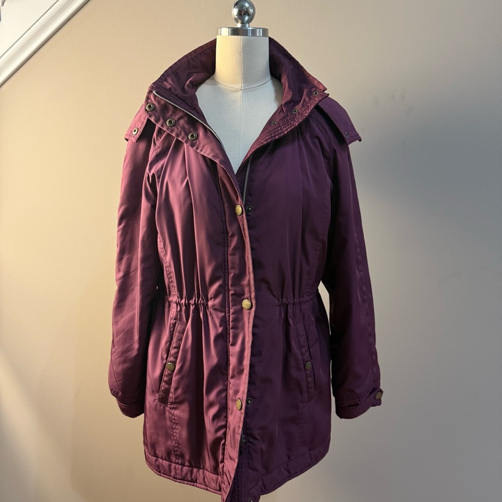 Lands' End Women's Deep Purple Utility Jacket